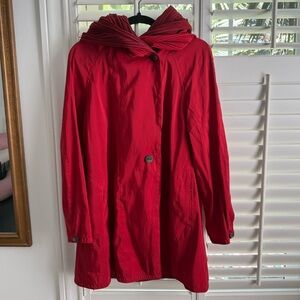 Mycra Pac Red Hooded Rain Jacket